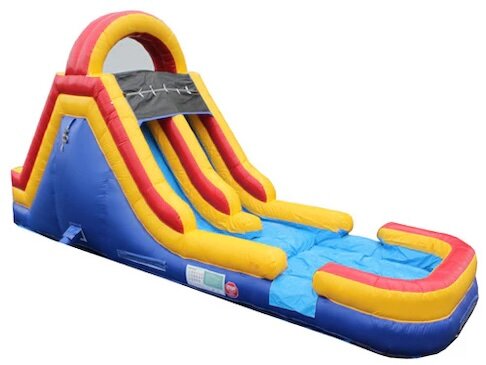 18' Double Lane Water Slide with Pool 18' Double Lane Water Slide with Pool