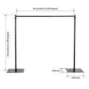  Heavy Duty Backdrop Stand 10ft Adjustable