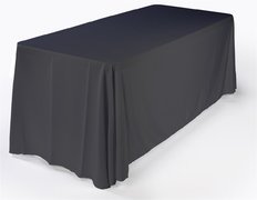 Linen Black - 6ft Rectangular Table Floor Length