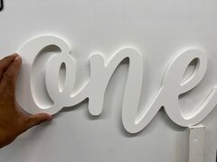 One Wooden sign (White)