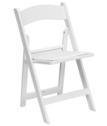Chair - Padded Adult White Plastic Folding Chair Chair - Padded Adult White Plastic Folding Chair