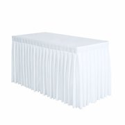 White Table Skirt - 14 ft