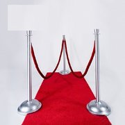 VIP Red Carpet w Chrome/Velvet Stanchions 12 ft