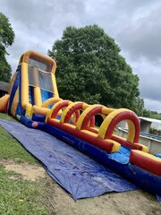 20ft Big orange waterslide With extension!
