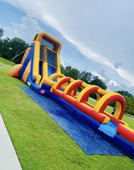 20ft Big orange waterslide With extension!
