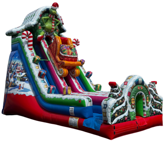 24ft Mean Green Holiday Double Lane Slide (Dry Only) 24ft Mean Green Holiday Double Lane Slide (Dry Only)