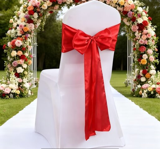 Chair Sashes Red Color Chair Sashes Red Color