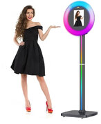 Hourly Portable Photo Booth with RGB Ring Light, Photo Booth Machine