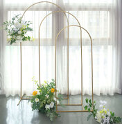 Set of 4 Gold Metal Wedding Arch Chiara Backdrop Stand
