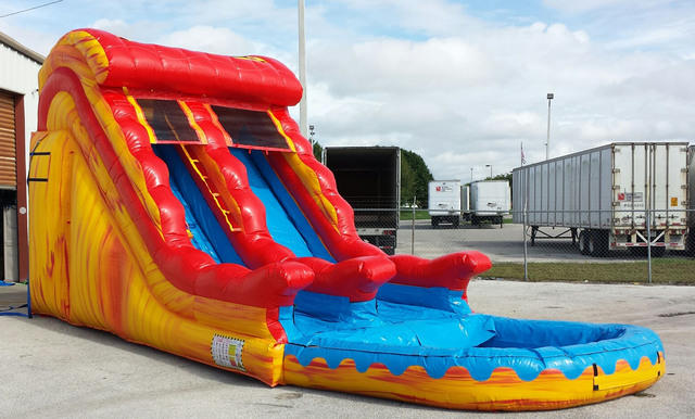 (014) 17 Feet Tall Volcano Wave Water Slide (014) 17 Feet Tall Volcano Wave Water Slide