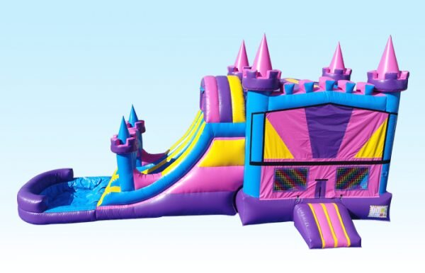 Large Wet-N-Dry Dual Lane Combo Bounce And Slide 475C Large Wet-N-Dry Dual Lane Combo Bounce And Slide 475C