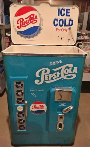 Cooler - Vintage Pepsi Beverage Cooler Cooler - Vintage Pepsi Beverage Cooler