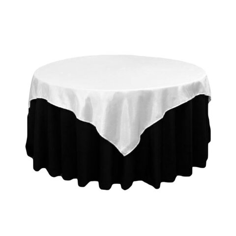 Linen - 108x108 square - white Linen - 108x108 square - white