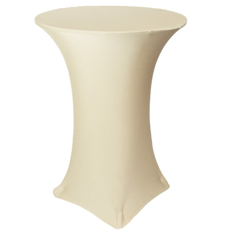 Linen - Cocktail table Spandex cover ivory Linen - Cocktail table Spandex cover ivory