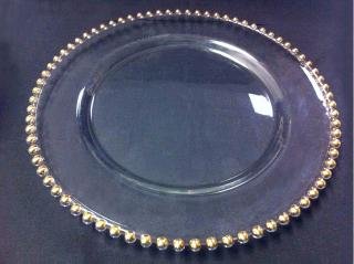 Gold Beaded Charger Gold Beaded Charger