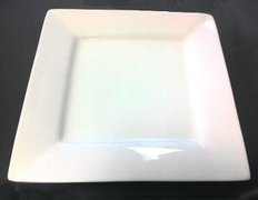 Whittier white square salad plate 7in