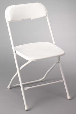 Chairs- White Plastic Chairs- White Plastic