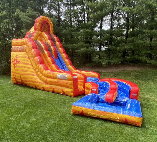 20' Fire and Ice Dual Waterslide