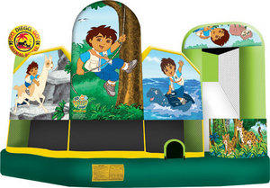 Go, Diego 5 in 1 Combo Bounce House Go, Diego 5 in 1 Combo Bounce House
