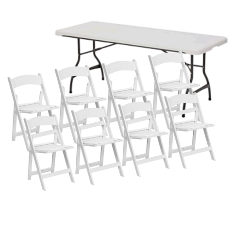 8ft Rectangular Table and 8 Garden Chair Sets 8ft Rectangular Table and 8 Garden Chair Sets