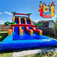 22FT TALL COLORFUL WATER SLIDE