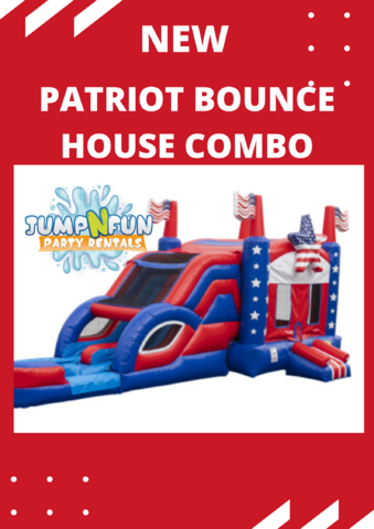 Patriot Bounce House Double Slide Combo Dry Patriot Bounce House Double Slide Combo Dry