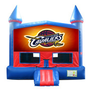 Cleveland Cavaliers Red and Blue Castle Moonwalk w/basketball goal