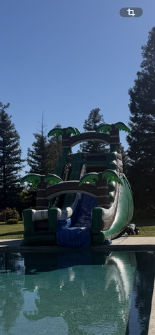 20ft tropical slide into pool 20ft tropical slide into pool