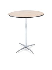Round Wood Cocktail Table