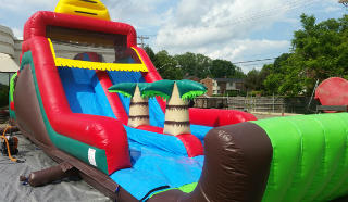 Two Lane Tropical Slide Two Lane Tropical Slide