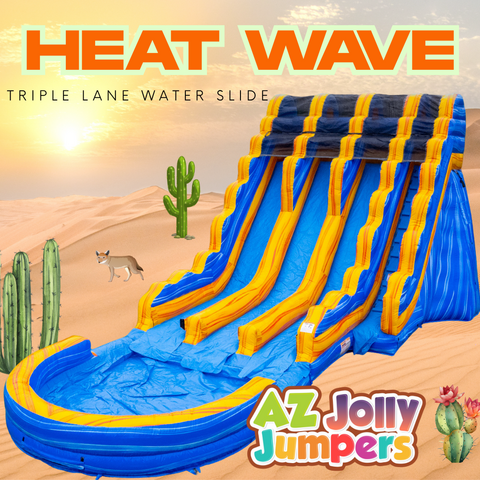 Heat Wave Triple Lane Water Slide Heat Wave Triple Lane Water Slide