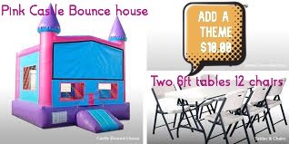Pink Bounce House Package
