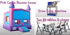 Bounce House, Tables, Chairs, and Snow Cone Package