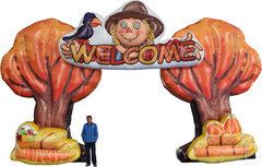 Fall Themed Inflatable Arch
