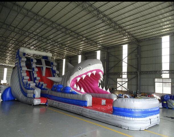 20ft x 48ft Jaws Dual Ln water slide with pool 20ft x 48ft Jaws Dual Ln water slide with pool