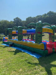 Dual lane slip and slide