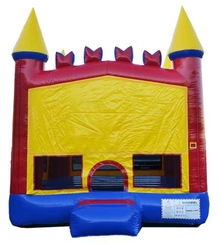 Red Blue and Yellow Castle - Bounce House H4 & I1