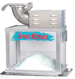 Snow Cone Machine with Supplies