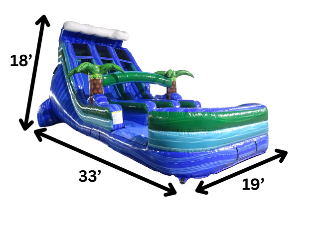 18' Tropical Wave Slide (Dual Lane) 18' Tropical Wave Slide (Dual Lane)