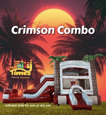 Wet or Dry Crimson Bouncer Slide Combo Wet or Dry Crimson Bouncer Slide Combo