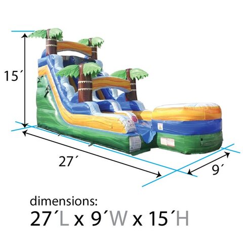 15ft Marble Splash Wet Slide rental Zebulon NC