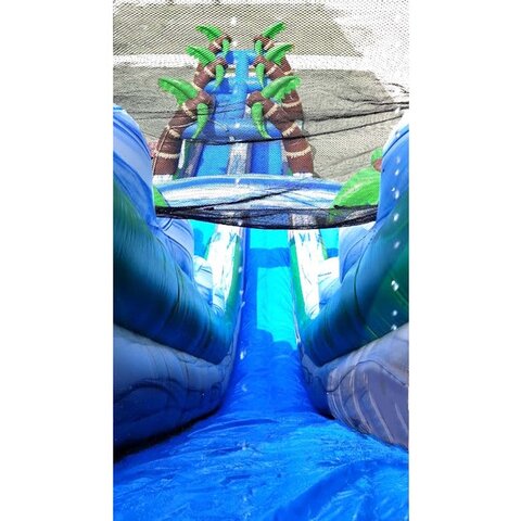 22ft Tropical Dual Lane Wet Slide rental Wendell NC
