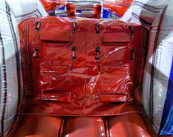 Backyard obstacle race inflatable in Wendell NC