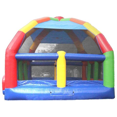 Giant Rainbow Bounce House birthday party rental Wendell NC