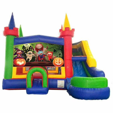 Halloween-themed bounce house combo in Rolesville, NC