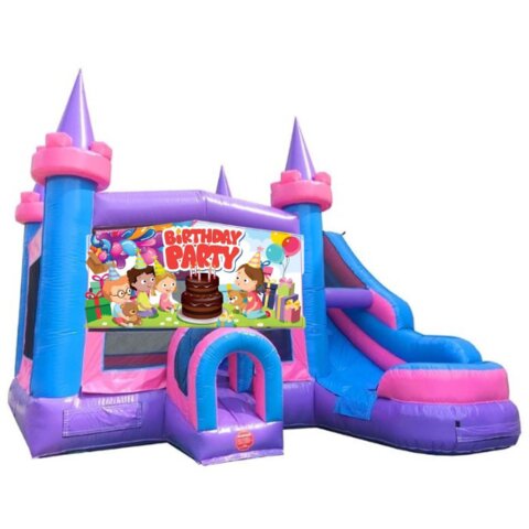 Birthday celebration bounce house with splash pool in Wake Forest, NC