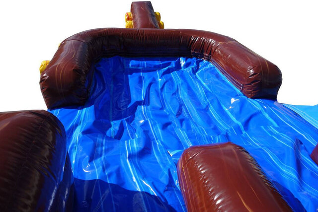 Pirate Cove inflatable with splash pool rental in Bunn, NC