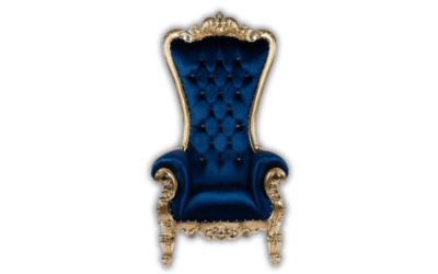 Blue Throne Chair