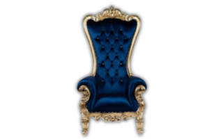 Blue Throne Chair 