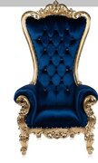 Blue Throne Chair